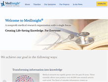 Tablet Screenshot of medinsight.org